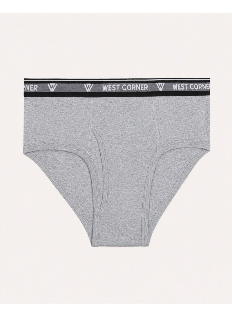 West Corner Men's Brief, 100% Cotton, CottonFlex, Pack of 1 - Image 1