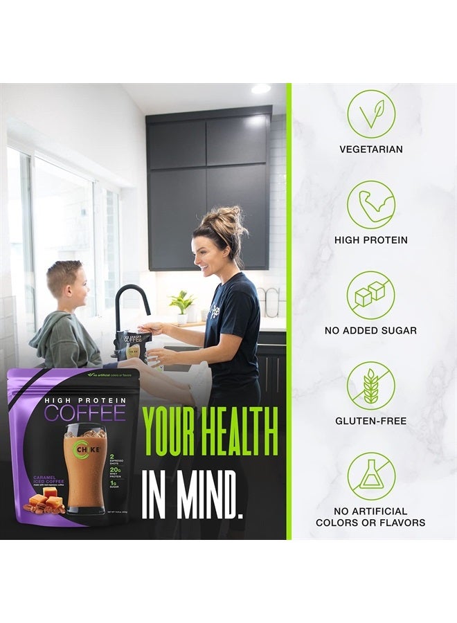 Chike Caramel High Protein Iced Coffee, 20 G Protein, 2 Shots Espresso, 1 G Sugar, Keto Friendly and Gluten Free, 14 Servings (14.8 Ounce) - Image 5