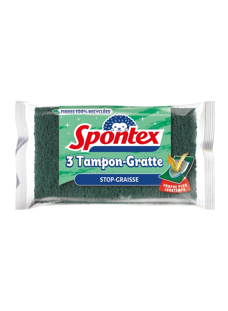 Spontex Spontex Tampon Gratte Pads 3Pcs - Image 1