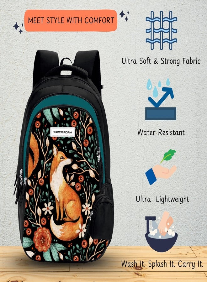Hyper Adam 35L Latest And Trendy Stylish Waterproof College/Casual/School Bag/Backpack For Kids, Boys, Girls, Men And Women | For Everyday Use Extra Pouch Included - Image 2