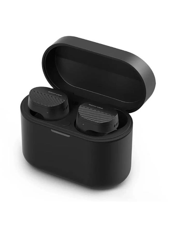Philips Wireless Earbuds, Bluetooth 5.4, Touch Control, 6 Microphones, IPX5 Water Resistance, ANC, 40 Hour Playtime, Black, TAT5000BK-97 black - Image 1