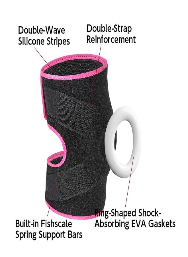 RUNZI Knee Brace for Knee Pain, Knee Brace with Side Stabilizers for Man Women,Knee Wrap for Arthritis, Meniscus Tear, ACL, Knee Pain Relief, Runner, Sport - Image 2