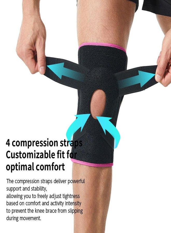 RUNZI Knee Brace for Knee Pain, Knee Brace with Side Stabilizers for Man Women,Knee Wrap for Arthritis, Meniscus Tear, ACL, Knee Pain Relief, Runner, Sport - Image 3