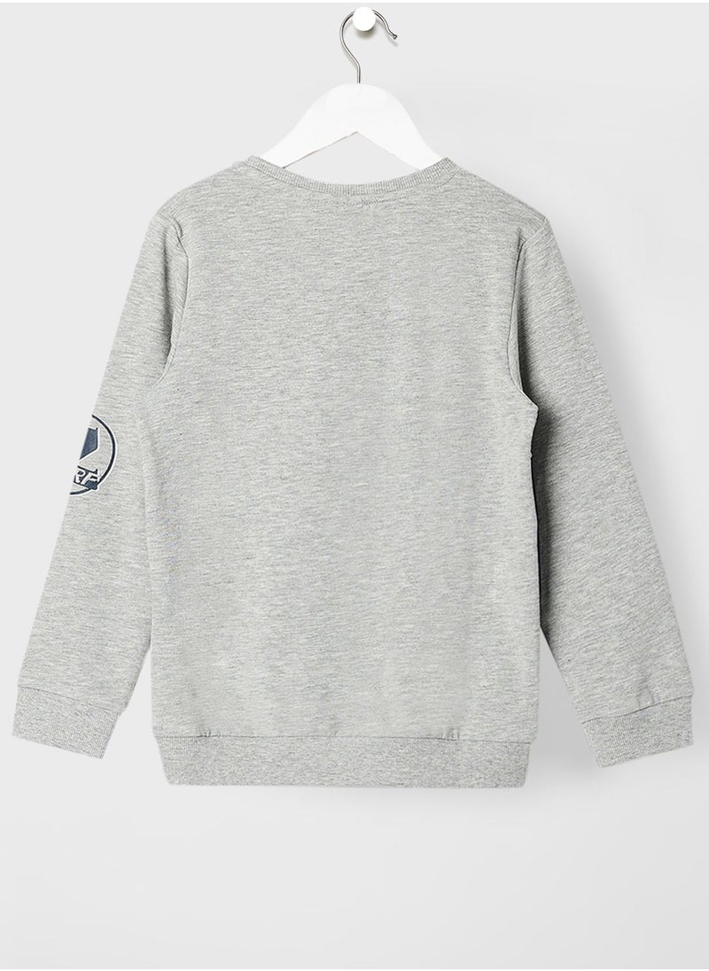 NAME IT - Kids Color Block Long Sleeve Sweatshirt - Image 1