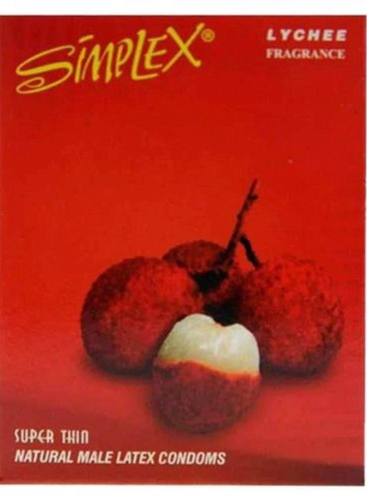 سيمبليكس مجموعة الواقي الذكري سيمبلكس ليتشي، 3 عبوات من 3 قطع - Image 2