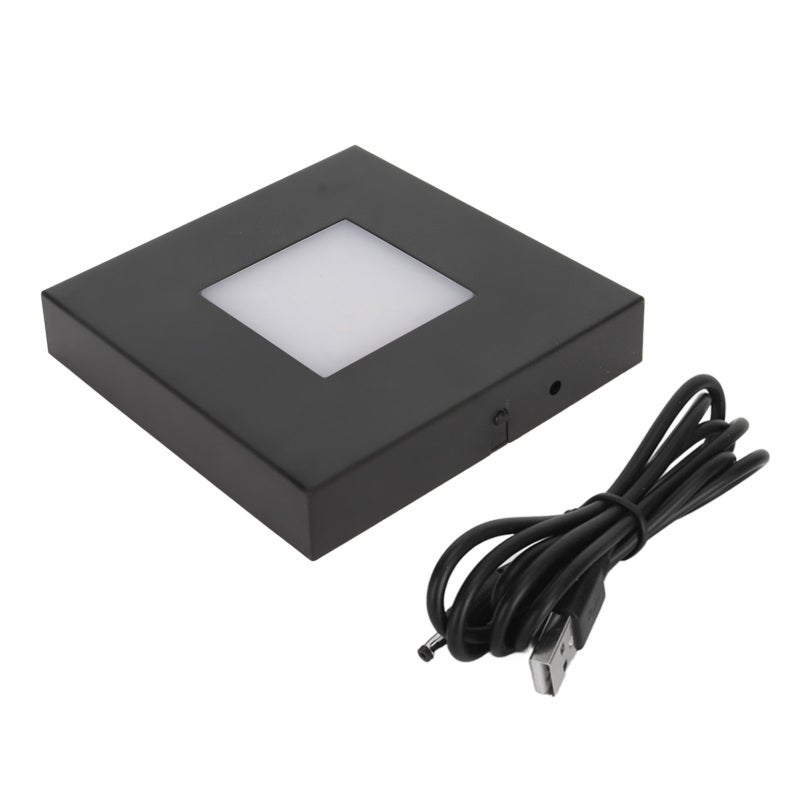 Led Lamp Display Base 3Pcs AAA Battery Or Usb Powered - Multiple Lighting Modes Light Up Base For Glass Acrylic Figurines Artworks Jewelry And More Display - Image 1