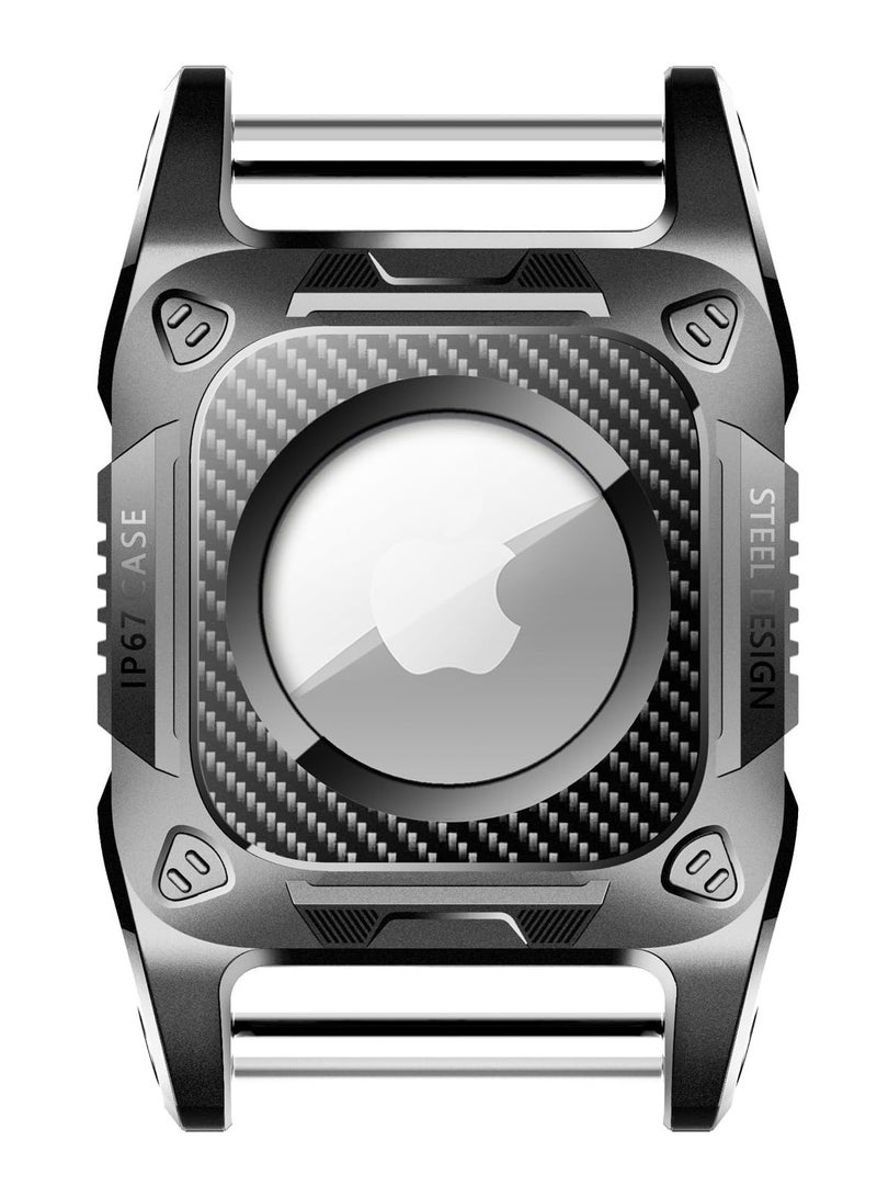 Excefore Airtag Dog Collar Holder,IPX8 Waterproof Dog Airtag Holder Case,Hard TPU Full Protection with Detachable Iron Bolt for Air Tag Dog Collar,Compatible Apple Air tag. - Image 1