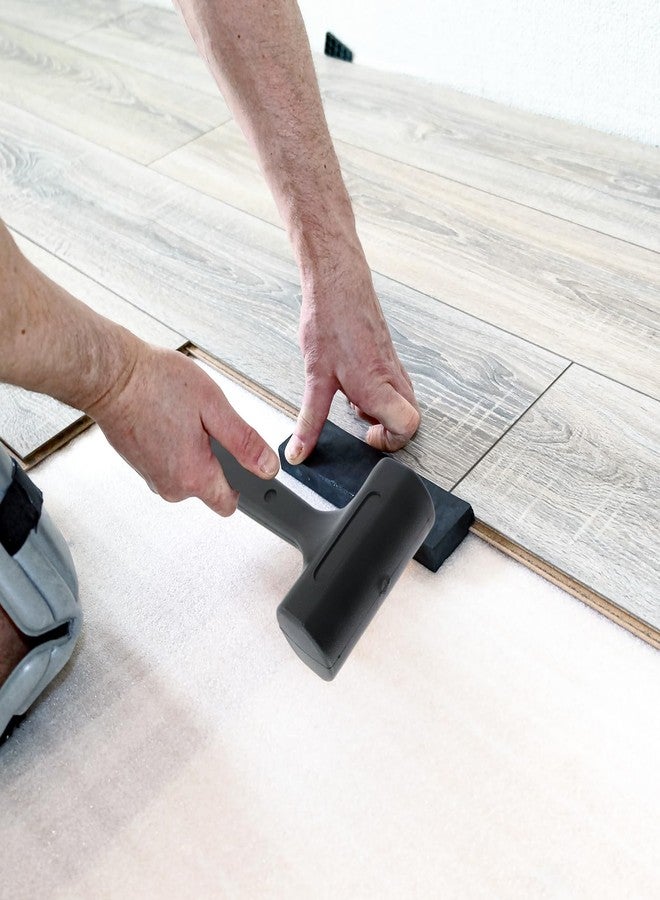 Geesatis 1Pcs Rubber Mallet,1LB Soft Blow Small Hammers,Dead Blow Hammer,Unibody Molded,Non-Rebounding,Black - Image 5