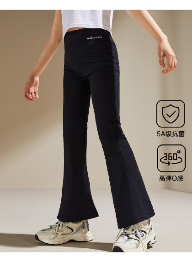 ASK JUNIOR سروال اليوغا الضيق للفتيات في الخريف - سروال رياضي ضيق للمراهقات مع تصميم جريء للأطفال - Image 1