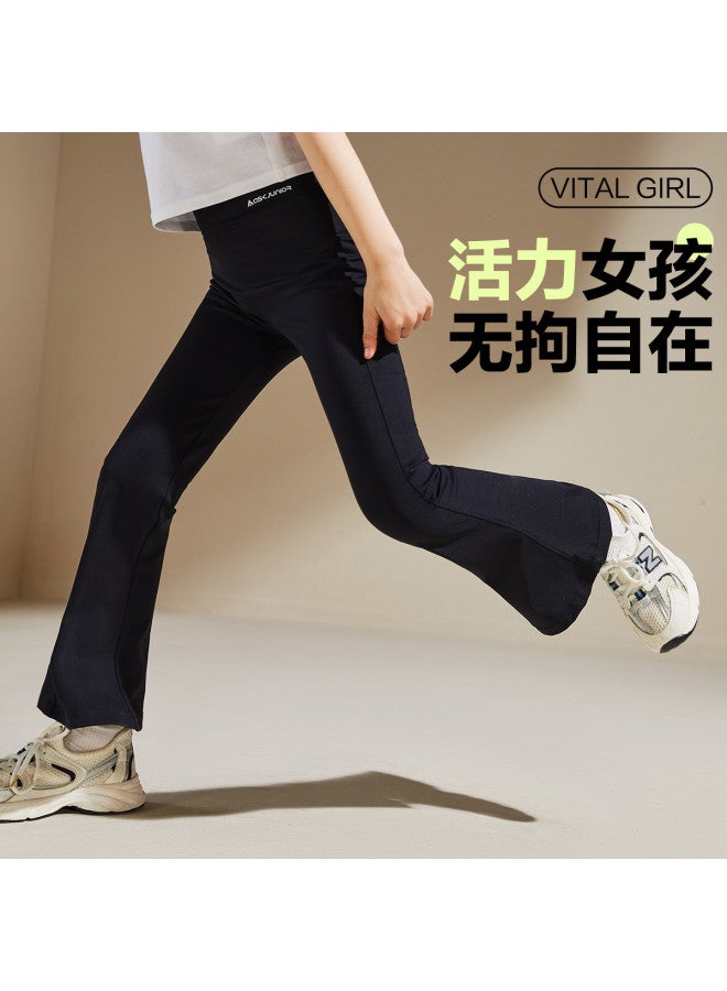 ASK JUNIOR سروال اليوغا الضيق للفتيات في الخريف - سروال رياضي ضيق للمراهقات مع تصميم جريء للأطفال - Image 3