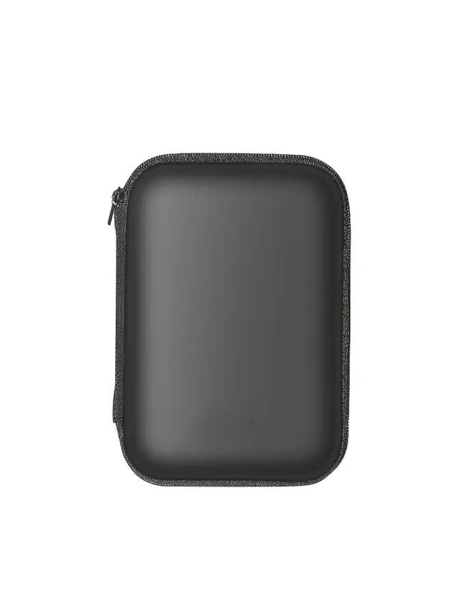 Eaget Black Heavy Duty EVA Hard Case Tech Organizer Zippered Compartments Travel Storage - Image 1