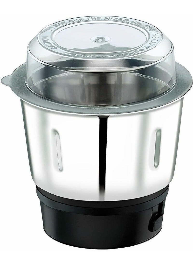 Generic Stainless Steel Heavy Quality Chutney Jar for Precision Grinding 400 ml Suitable for All mixer Grinder Efficient Blade with Sharp Cutting Edge Pack Of 1  - Image 1