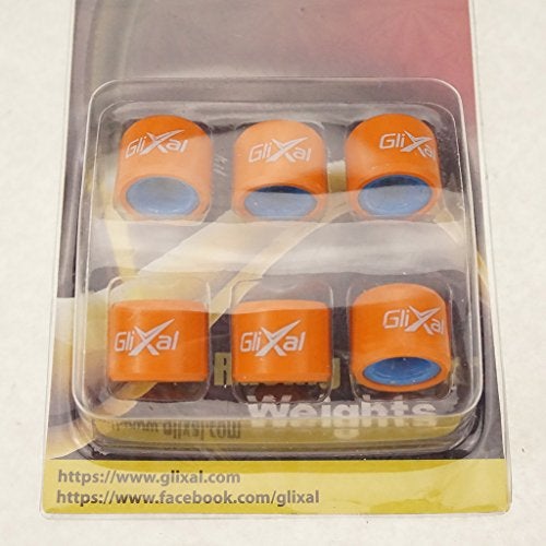 Glixal ATKS-04012 16X13mm High Performance Racing Variator Roller Weights Set 139QMB GY6 50cc - 100cc Scooter Moped ATV (7 gram) - Image 2