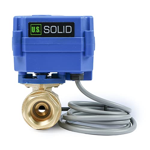U.S. Solid US Solid Water Leak Detector with Auto Shutoff Valve Sound Alarm 12 Motorized Brass Ball Valve 3 Sensors Home Flood Prevention Water Damage Defense for Basement Laundry Water Heater - Image 3