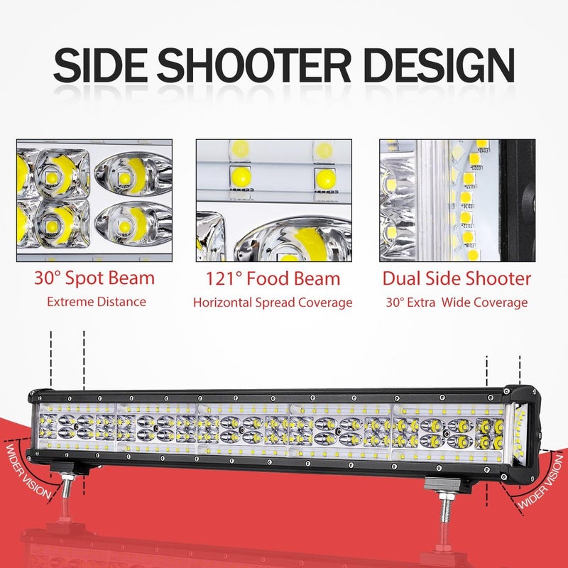 Auto Power Plus 20 Inch 280W Side Shooter LED Light Bar for Off Road Vehicles - Image 3