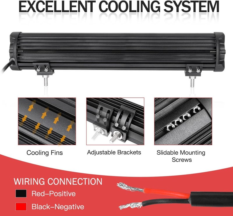 Auto Power Plus 20 Inch 280W Side Shooter LED Light Bar for Off Road Vehicles - Image 4