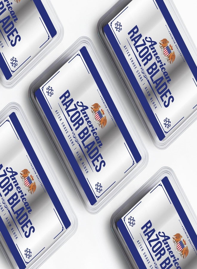 the shave factory American Razor Blades Alum Block Aftershave Solution for Shaving Razor Burn Relief in Plastic Case 3.53 oz. 100gr. - Image 4