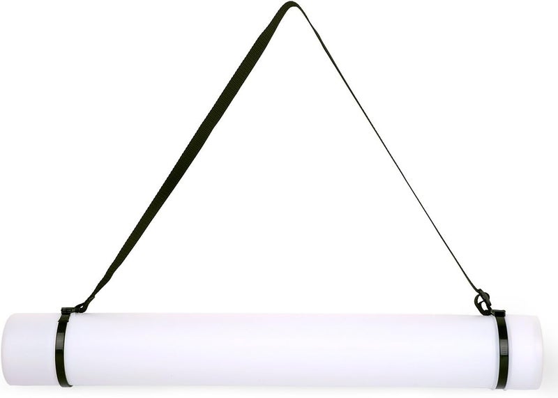 TRANSON Durable Poster Storage Tube with Straps 24"-40" Extendable for Blueprints, Artwork, Maps, Posters Color White - Image 1