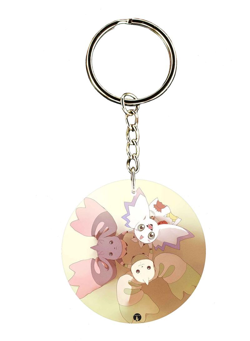 RKN The Anime Digimon Double Side Printed Keychain