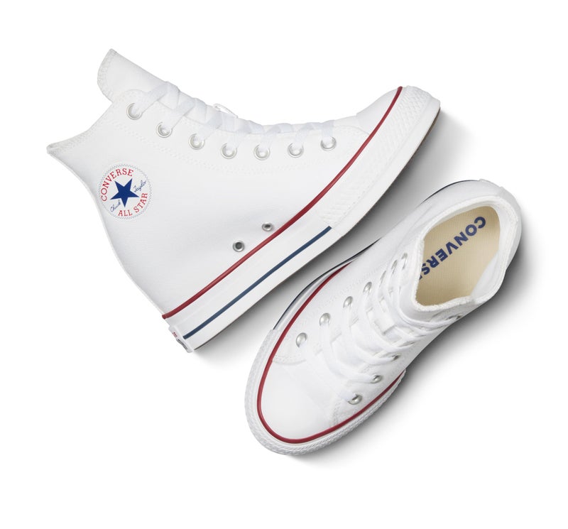Converse Chuck Taylor All Star Wedge Platform (9.5 US Women) White - Image 5