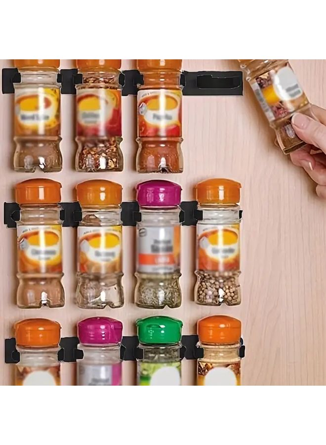 White 1pc Space Saving Spice Rack Organizer Door Mounted Kitchen Shelf - Image 3