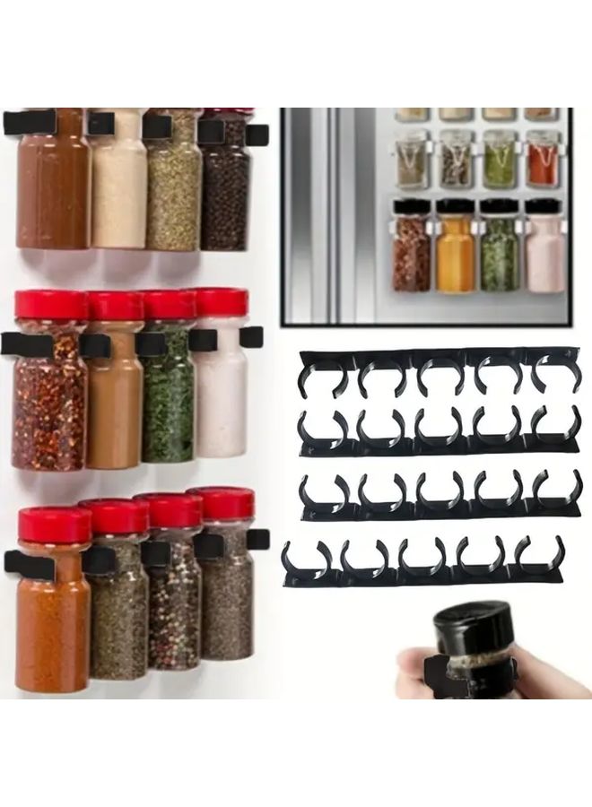 White 1pc Space Saving Spice Rack Organizer Door Mounted Kitchen Shelf - Image 2