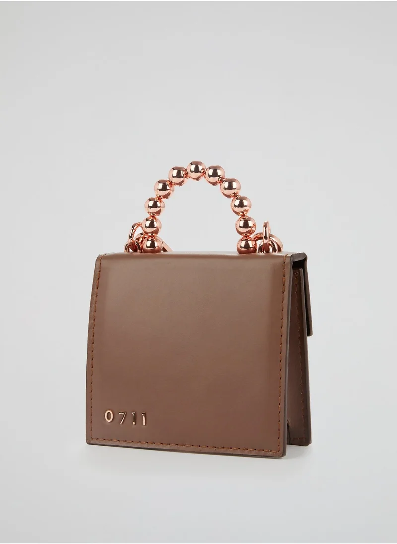 0711 Tbilisi Brown Baby Bea Ball Handle Purse