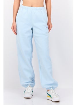 Women Regular Fit Brand Logo Sweatpants, Pastel Blue