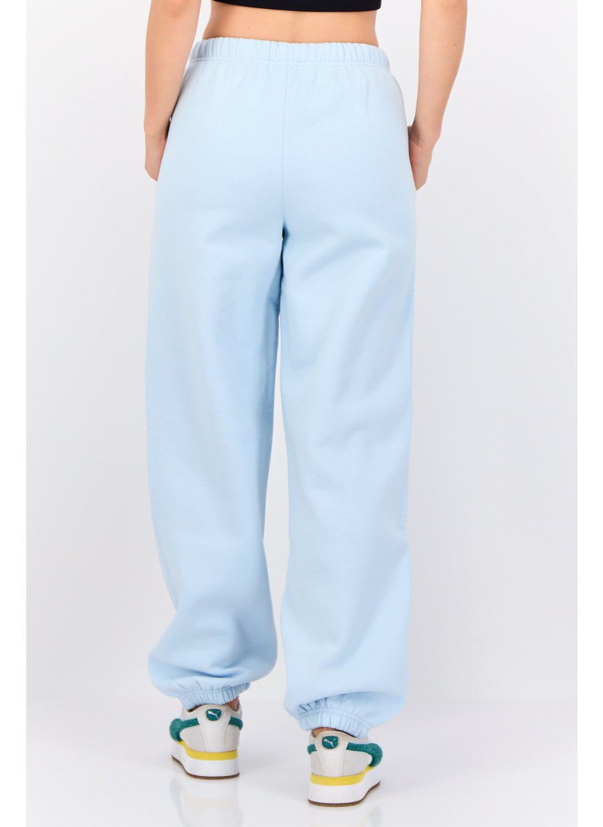 ESPRIT - Women Regular Fit Brand Logo Sweatpants, Pastel Blue - Image 1