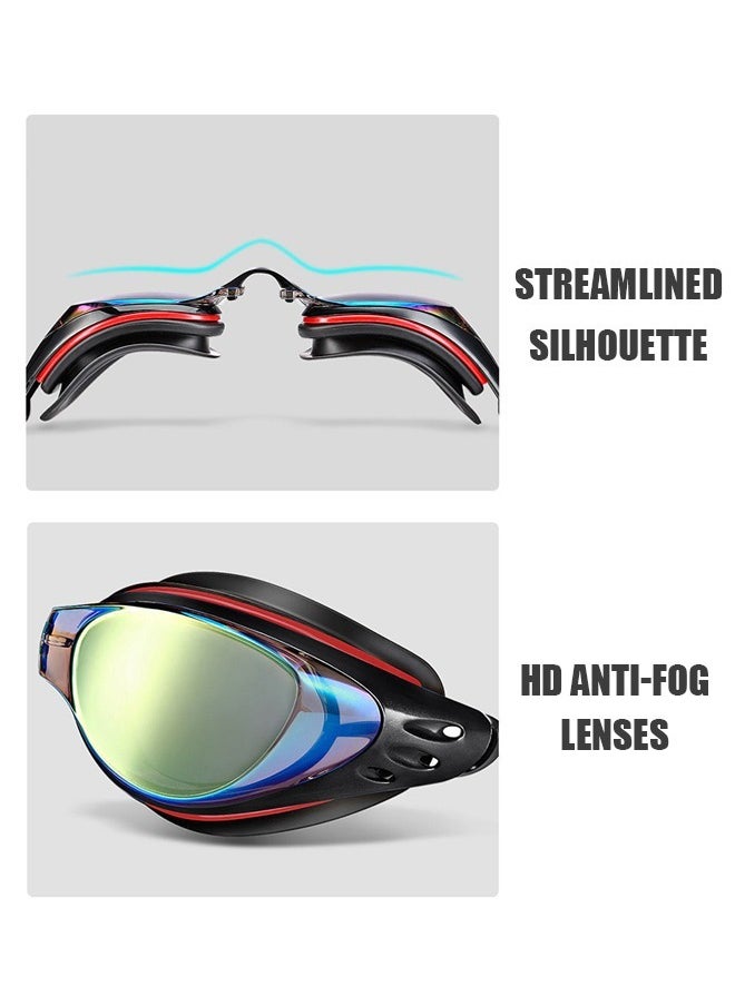 Beyond - 5-In-1 Swim Goggles And Cap Set Anti Fog Swimming Glasses for Adult (BlacK) - Image 1