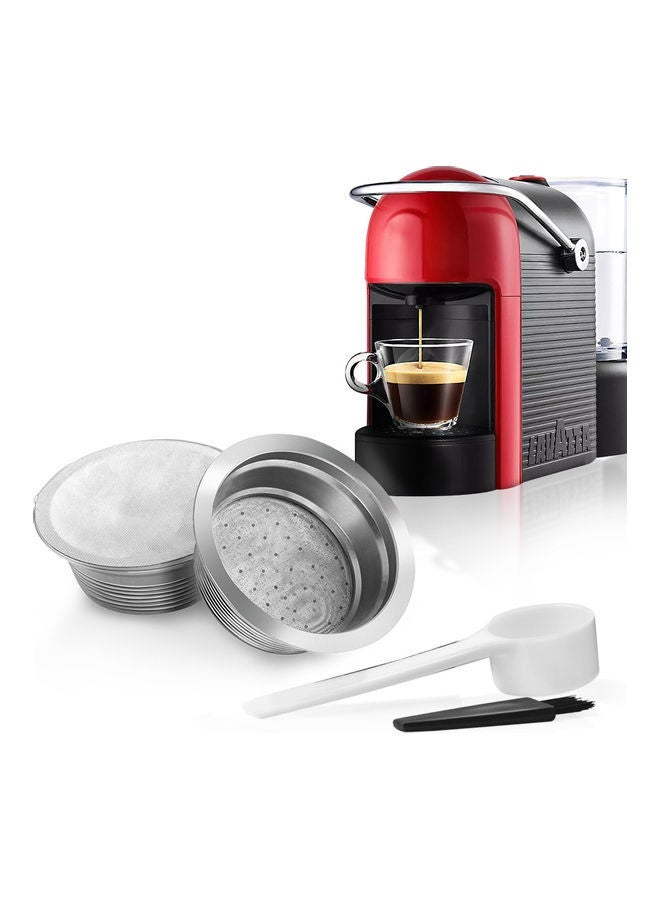 NIBEMINENT benfuchen Stainless Steel Reusable Refillable Coffee Capsules Compatible with LAVAZZA A MODO MIO Cup Filter 60pcs Aluminum Foil Silver 10*5*10cm - Image 1