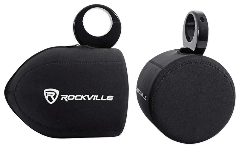 Rockville RWBC80 Neoprene Covers for 8" Wakeboard Tower Speaker Pair - Image 1