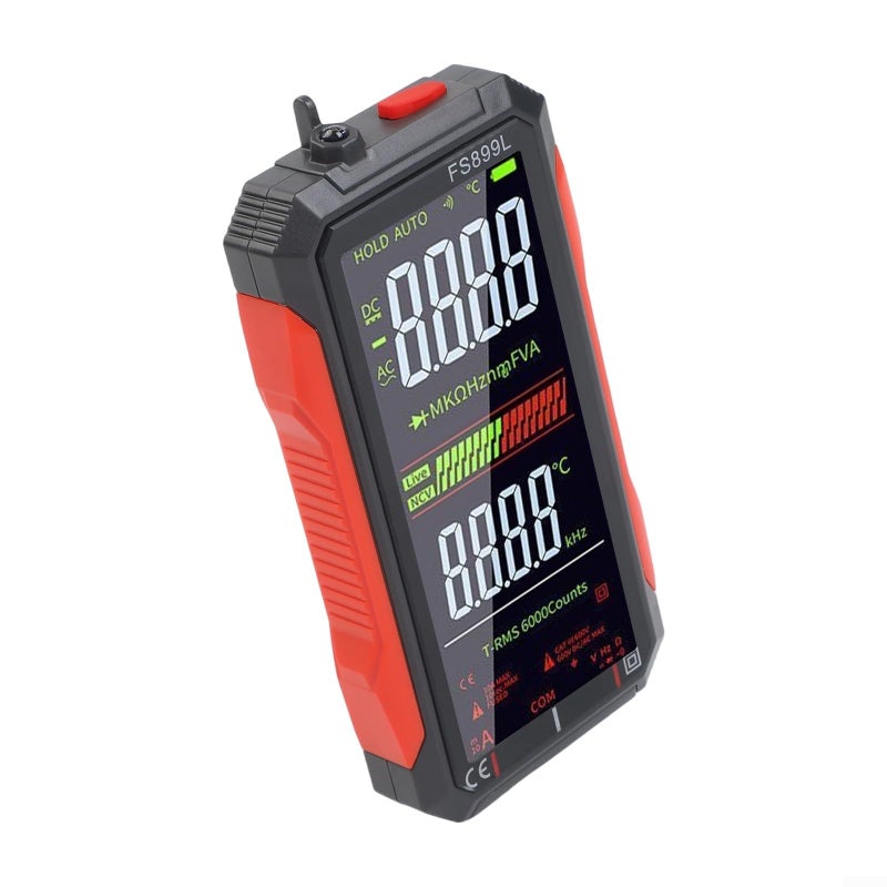 FS899L مقياس رقمي متعدد الوظائف 6000 عد قيم حقيقية RMS قابل للشحن عبر منفذ USB C بشاشة خلفية مقاس 4.8 بوصة - Image 3