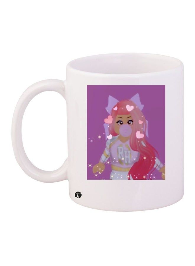 RKN Printed Coffee Mug White/Purple/Red - Image 1