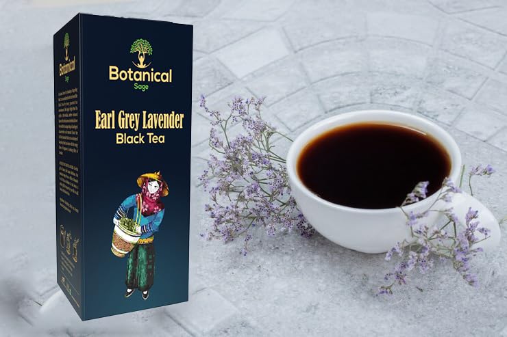 Botanical Sage- Earl Grey Lavender Black Tea 15 Pyramid Teabags | Darjeeling Black Tea With Lavender | Selelcted | Luxury Tea - Image 2