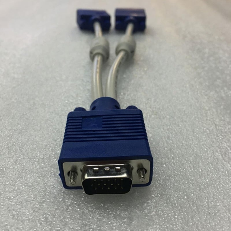 VGA Splitter Cable 1 Male to 2 Female 0.3 Meter Dual Monitor Display Adapter - Image 4