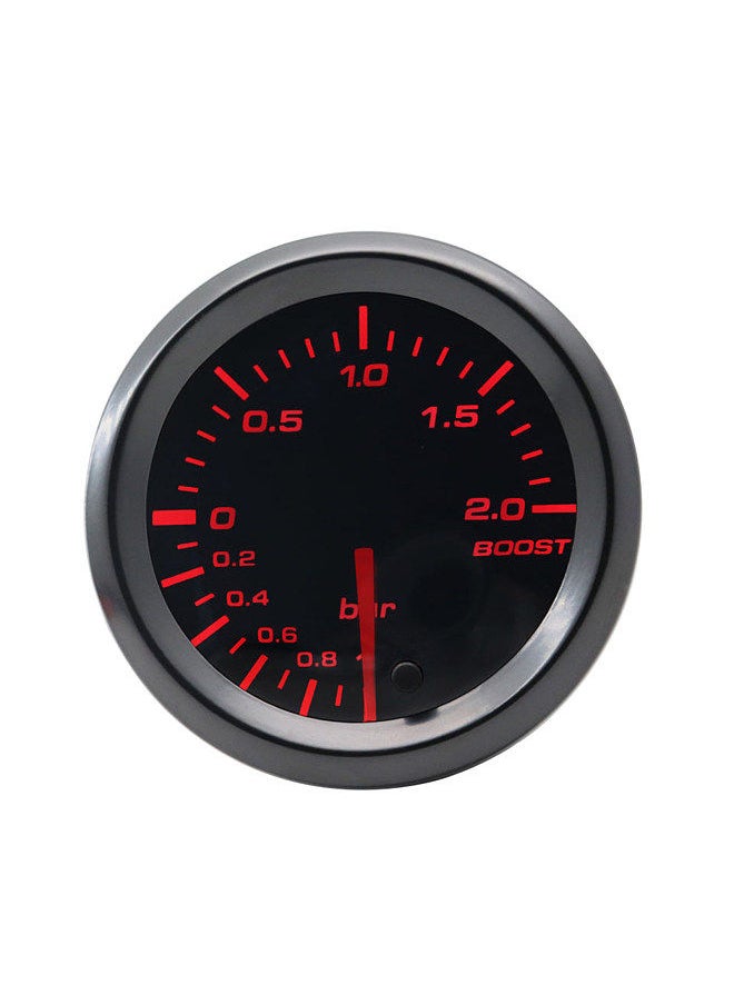 Generic - Gauge Meter Kit 52mm Diameter Smoked Lens GlowShift Tinted 7 Color LED BAR Boost Gauge - Image 1