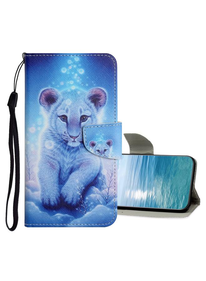 إيروريكس جراب لهاتف Samsung Galaxy A73 5G بنمط رسم ملون من الجلد القابل للطي - Image 1