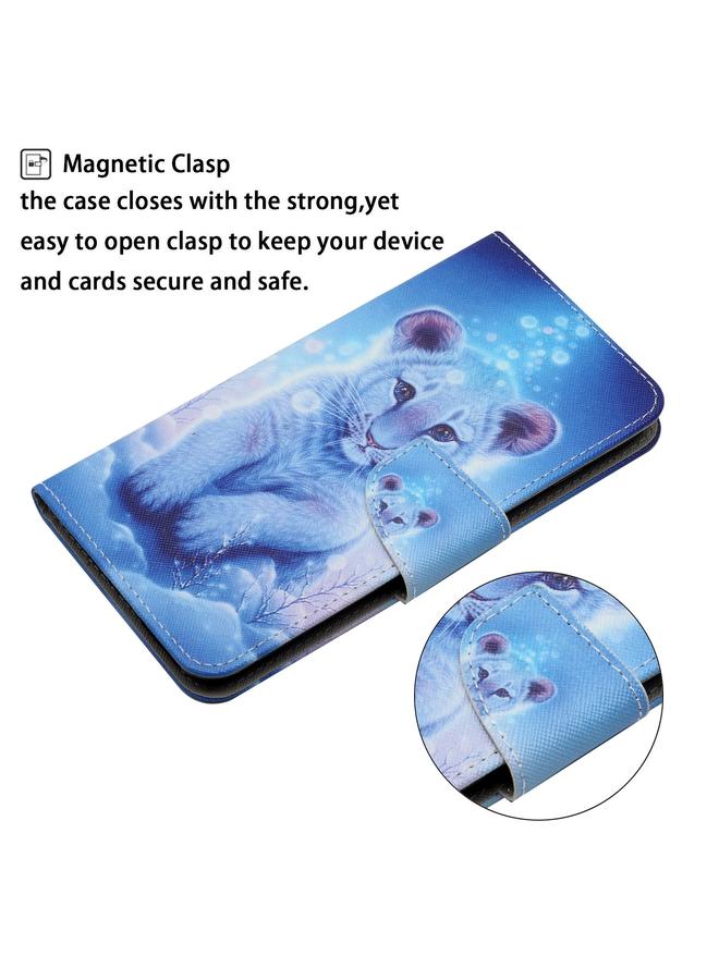 إيروريكس جراب لهاتف Samsung Galaxy A73 5G بنمط رسم ملون من الجلد القابل للطي - Image 4