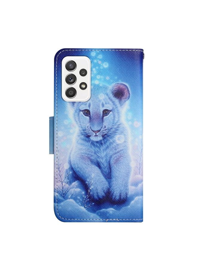 إيروريكس جراب لهاتف Samsung Galaxy A73 5G بنمط رسم ملون من الجلد القابل للطي - Image 3