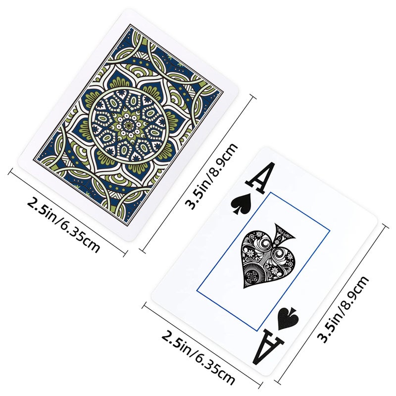 Metsyth Plastic Waterproof Playing Cards 4 Pack Poker Card Jumbo Large Print Playing Cards for Adults Seniors Bulk Decks of Cards Set Poker Cards - Image 4