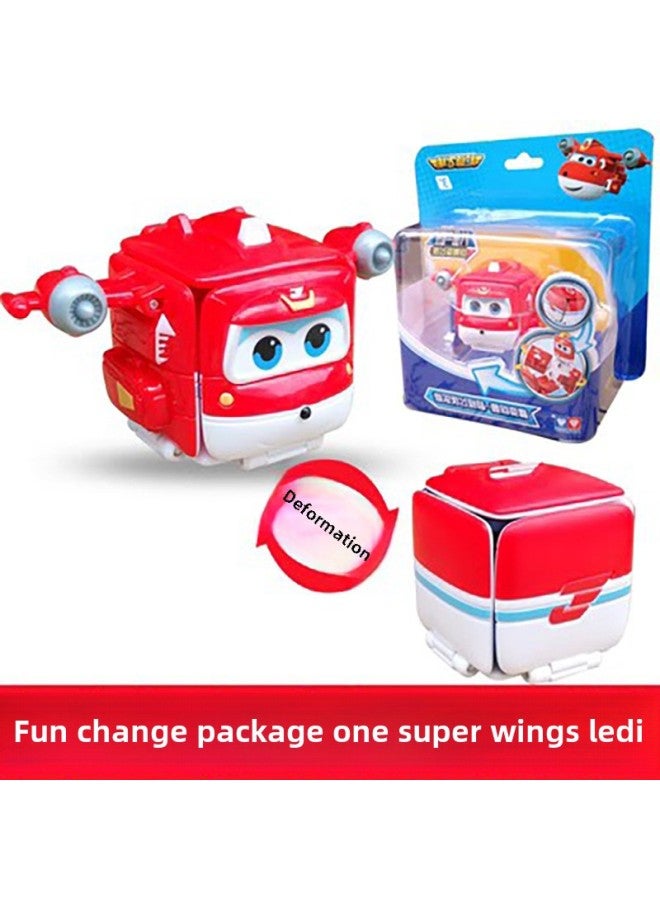 Super Flying Man's Fun Change Package Ledi Mili Xiaoai Sliding Deformation Mecha Toy Car Children's Robot Male-Color:[Fun Change Package] Ledi  - Image 1