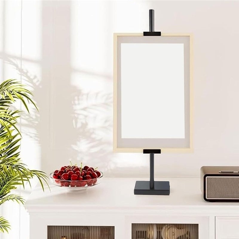 Adjustable Metal Picture Frame for Stand with Height Up to 29.5 Inches for Horizontal or Vertical Display, Black - Image 3