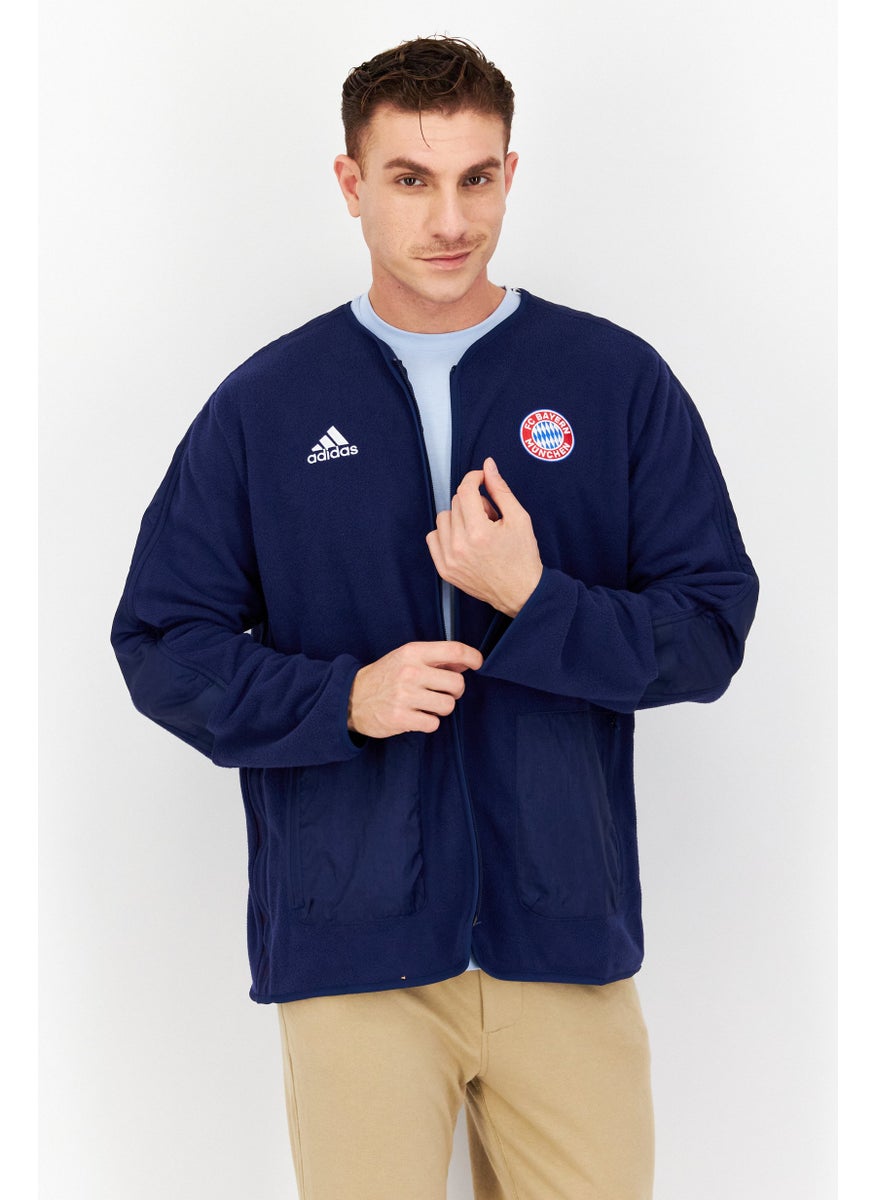 Adidas Men Sportswear Fit Training Jacket, Blue  - Image 1