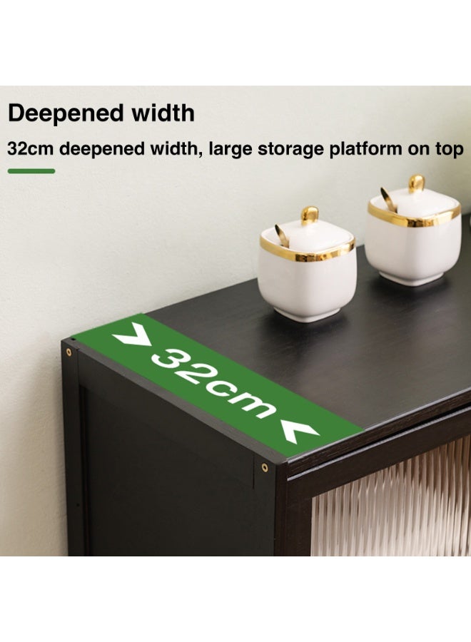 هيكسدريم خزانة تخزين مطبخ بخمس طبقات، حامل ميكروويف بأبواب قابلة للطي، رف خبازين مستقل للمطبخ، لغرفة الطعام وغرفة المعيشة والدراسة - Image 5