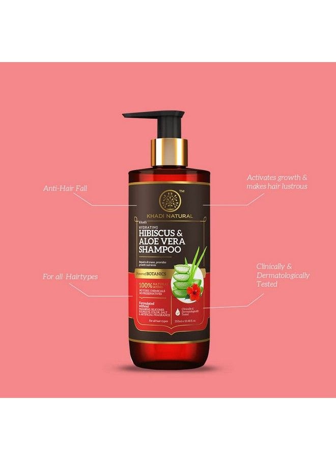 Hibiscus & Aloevera Shampoo With Reetha & Amla Sulphate Paraben Free Powered Botanics