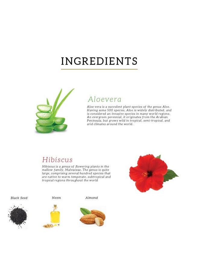 Hibiscus & Aloevera Shampoo With Reetha & Amla Sulphate Paraben Free Powered Botanics