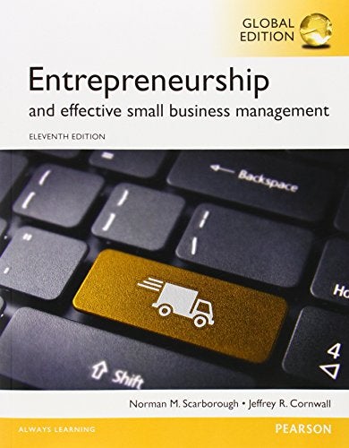 Entrepreneurship And Effective Small Business Management Global Edition 