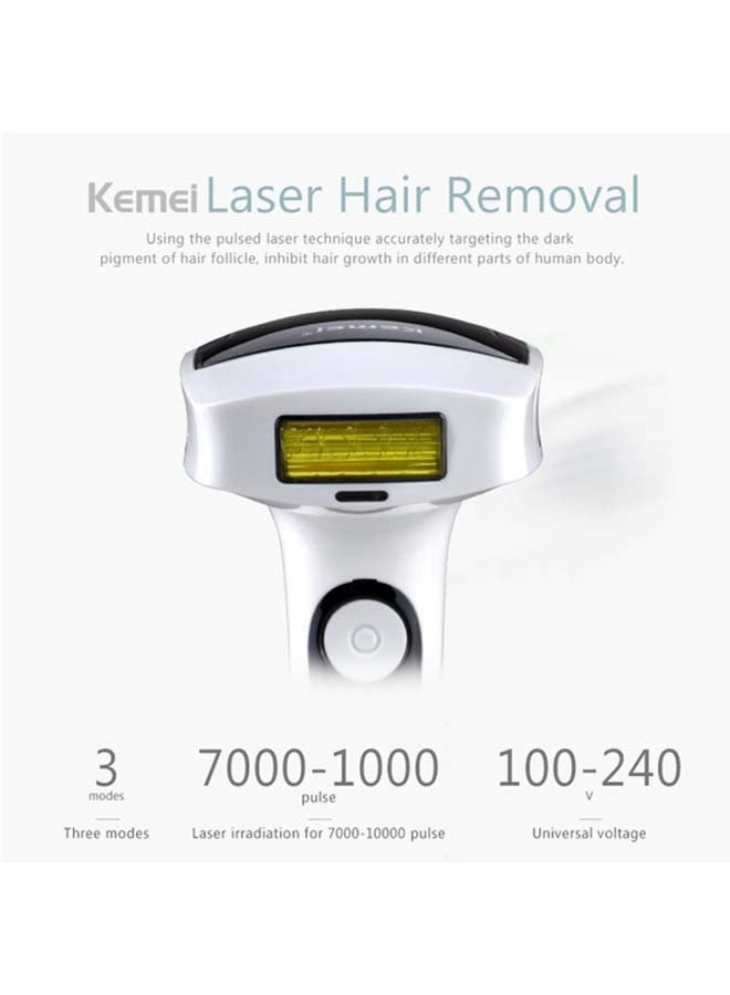 Kemei KM-6812 Photonic Laser Permanent Hair Remover White/Black - Image 3