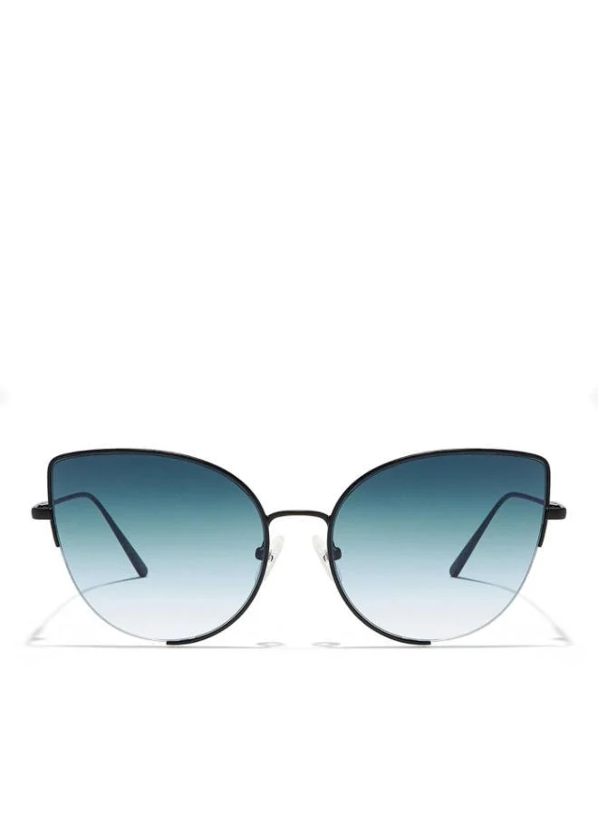 30Sundays COLETTE - La French Collection Women Blue Sunglasses - Frame Material: Metal - Lens Color: Blue- Frame Color: Black - Full Rim